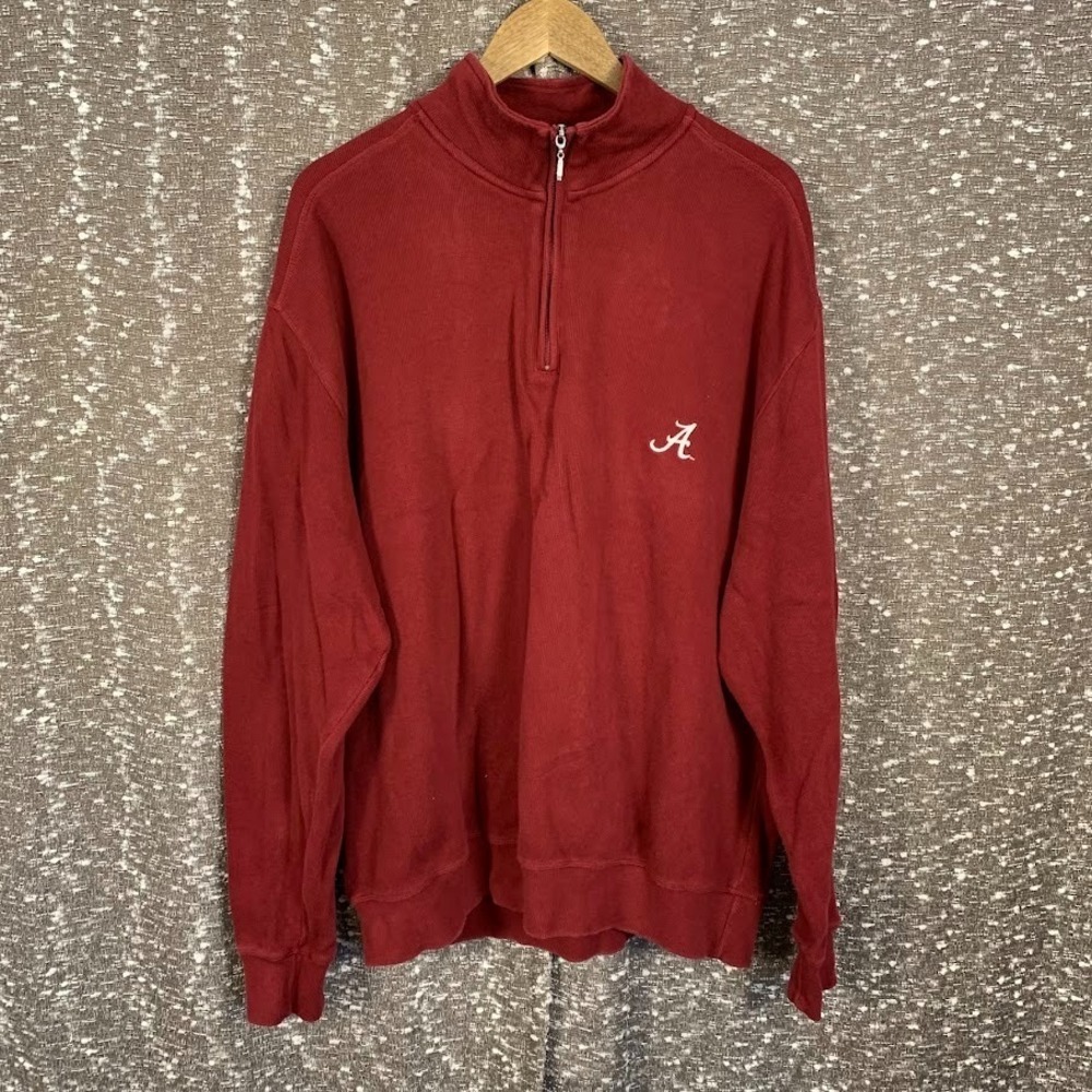 Vintage University of Alabama 1/4 Zip Sweatshirt Crable Sportswear Men's XXL